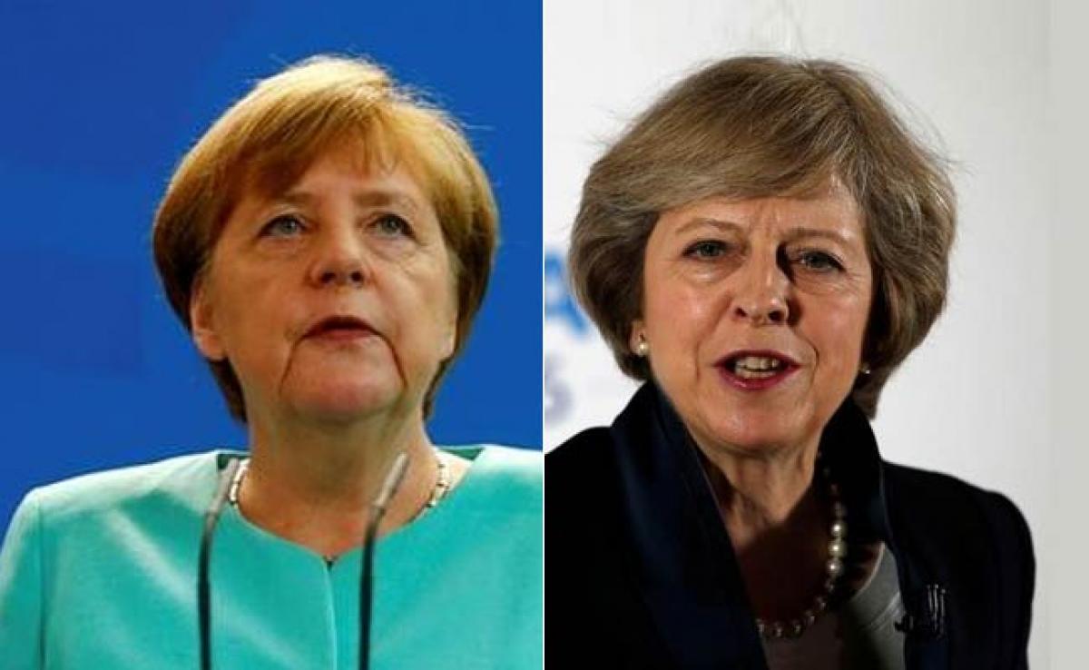 British PM Theresa May to discuss Brexit with Angela Merkel in Berlin